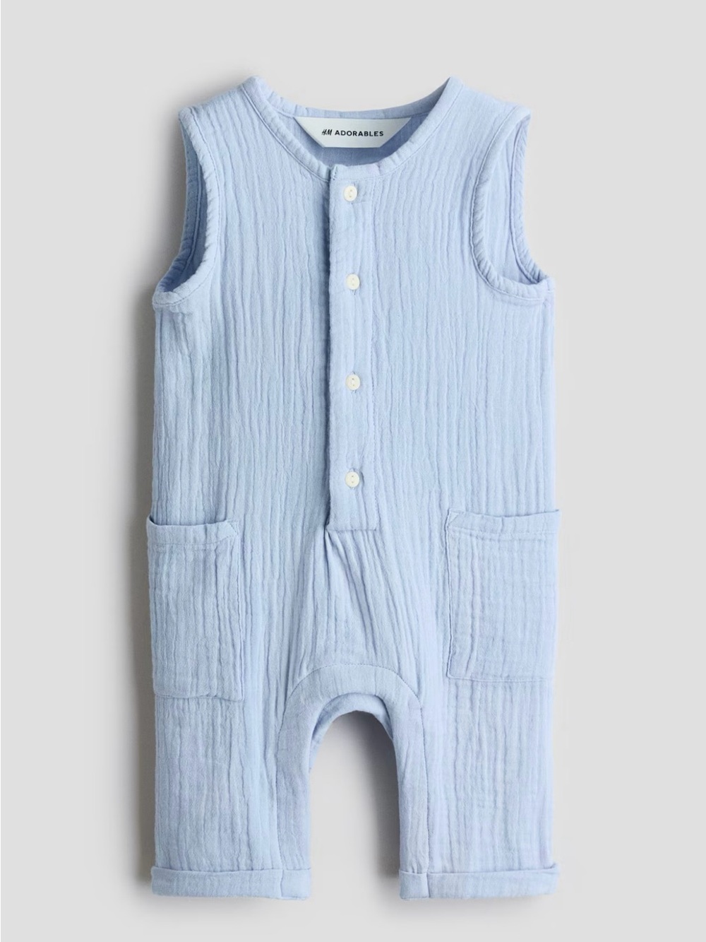 H&M COTTON MUSLIN ROMPER SUIT